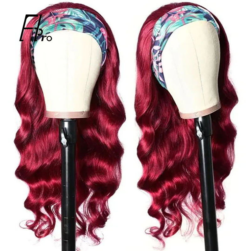 Super Grade 99J Headband Wig Body Wave Virgin Hair In Stock Factory Supplier